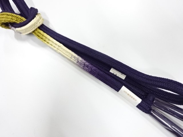 未使用品　正絹　手組帯締め